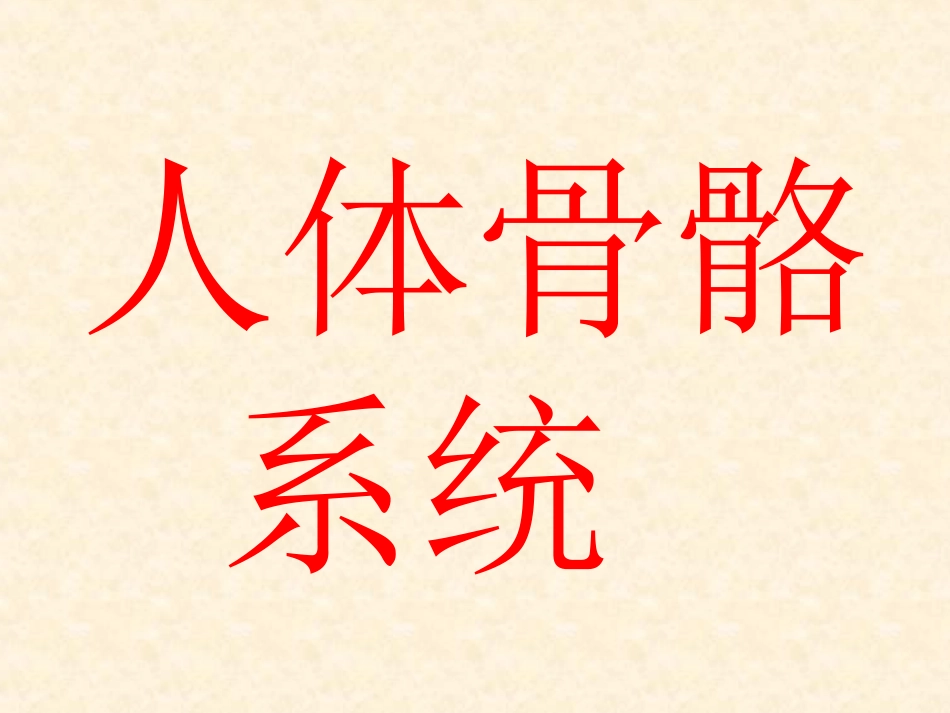 人体骨骼系统2_第2页