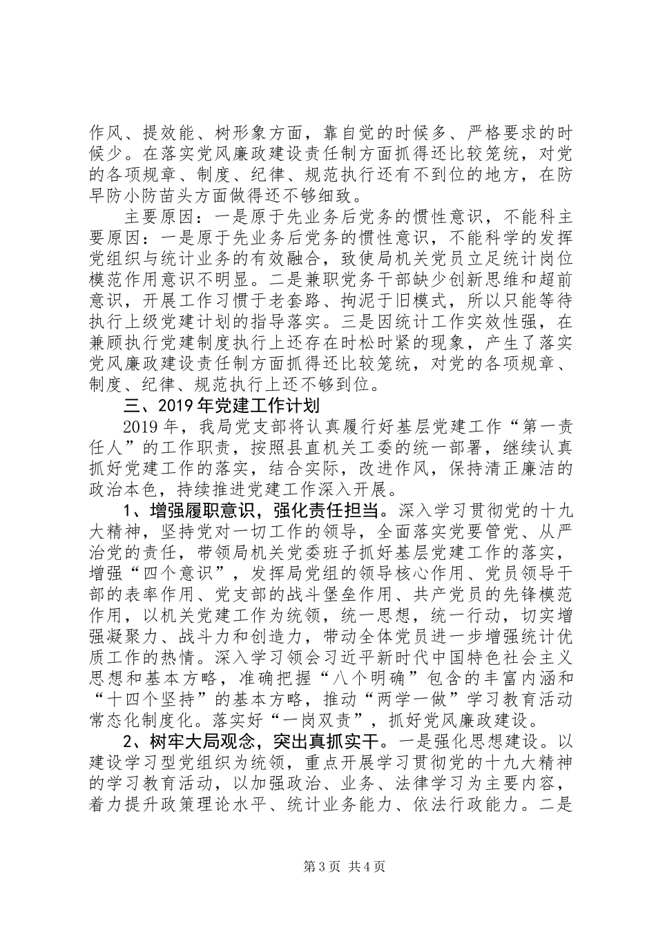 201X年统计局党建工作总结_第3页