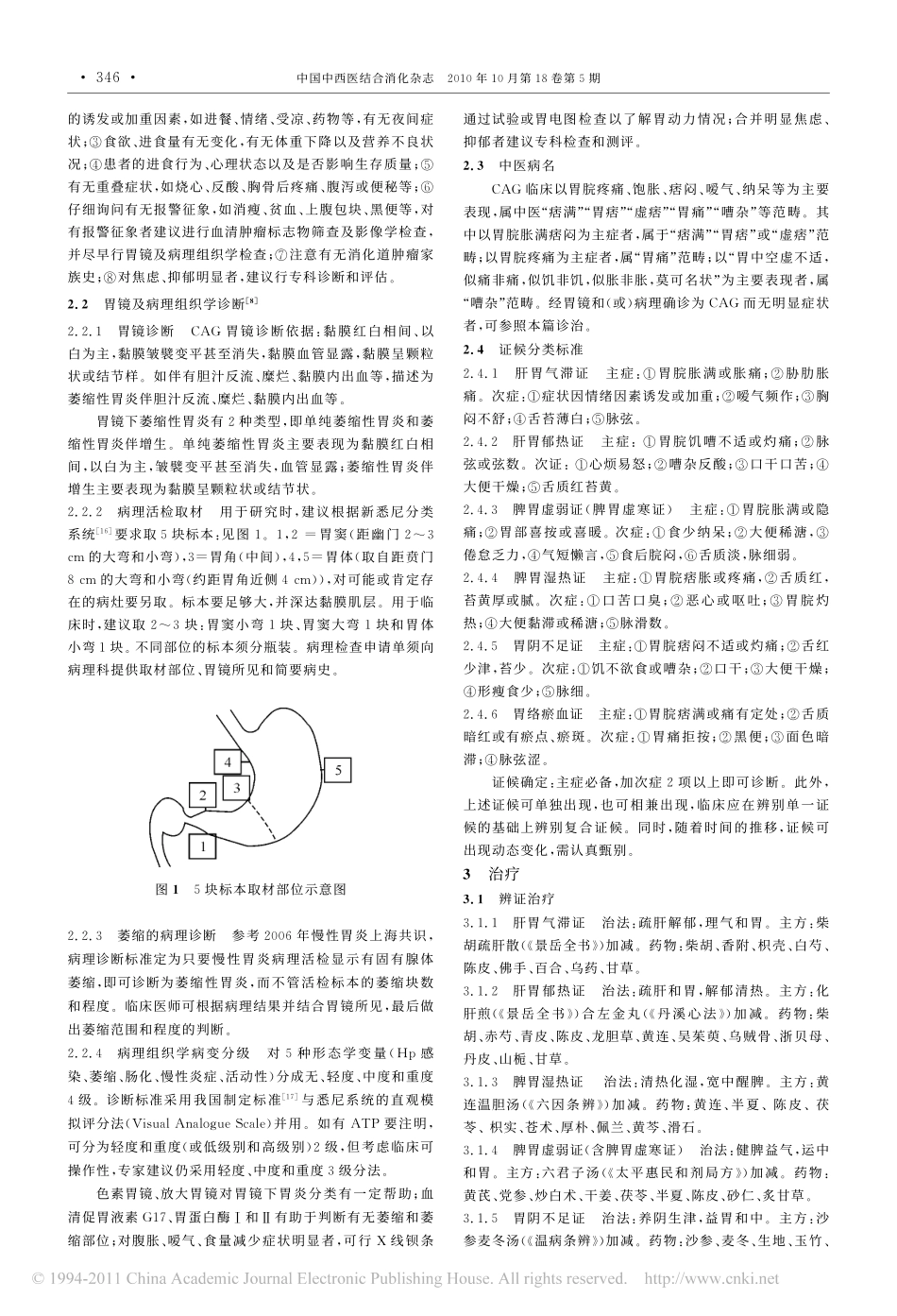 慢性萎缩性胃炎中医诊疗共识意见_2009_深圳__第2页