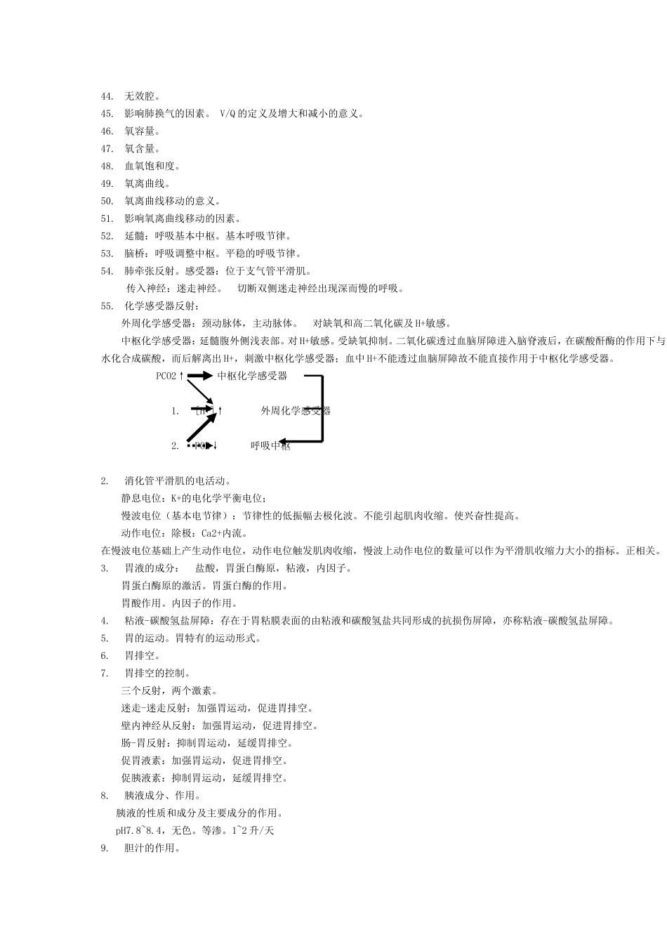 生理学学习要点_第2页
