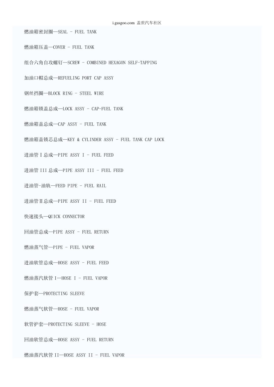 汽车零部件名称英文译名规则及英文对照_第3页