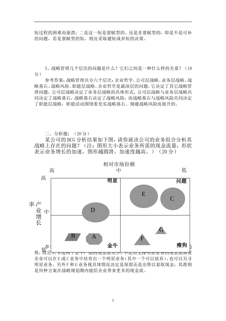 企业战略管理模拟试题三_第2页