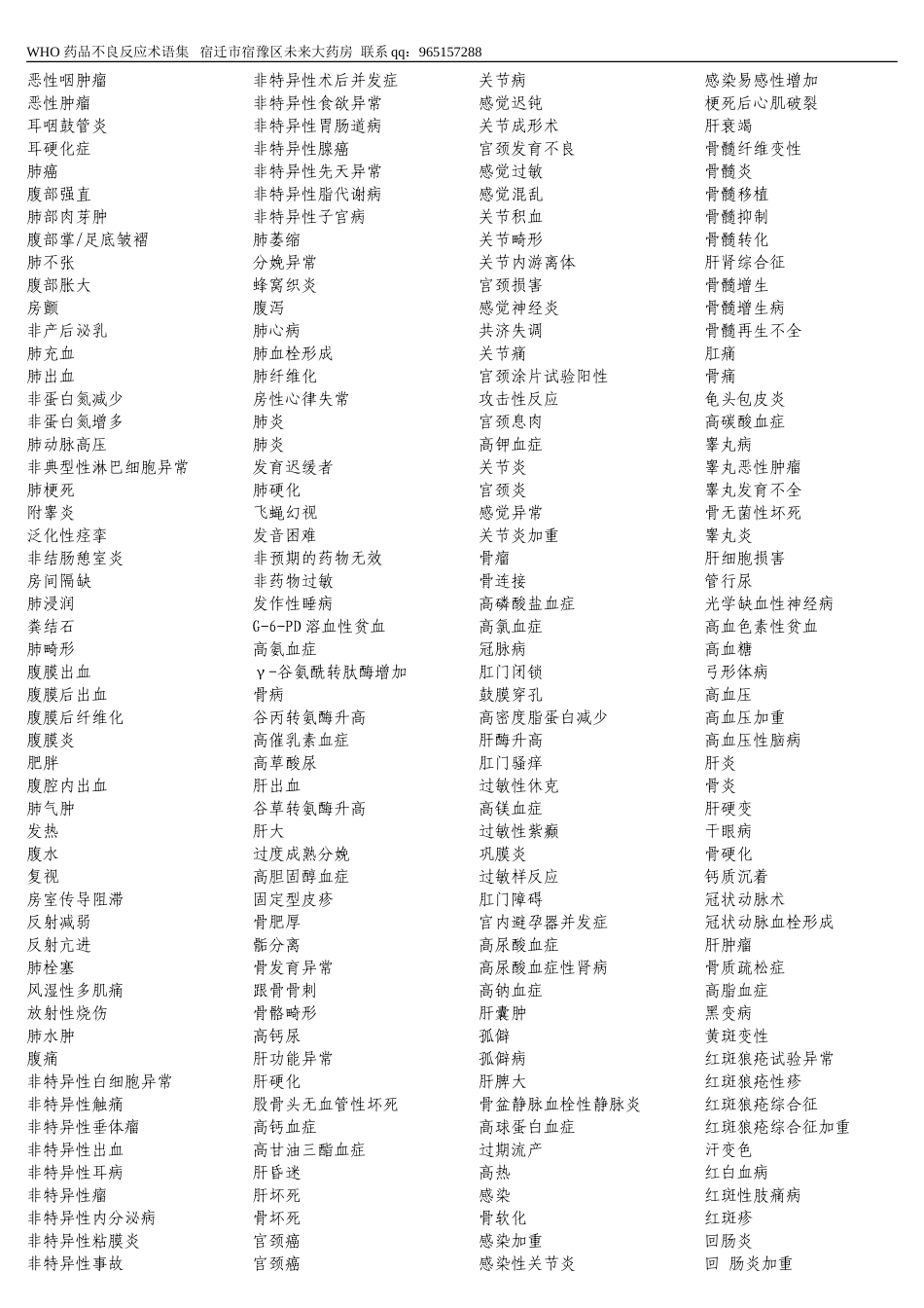 上报药品不良反应规范的名称(世界卫生组织公布共享的)_第2页