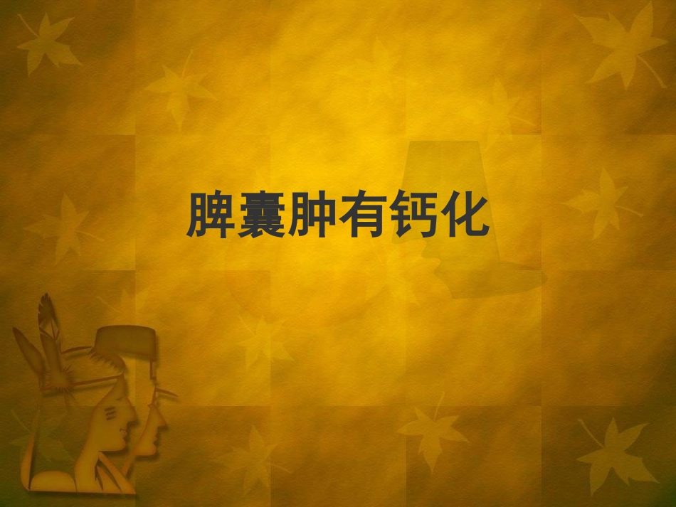 脾囊肿有钙化_第1页