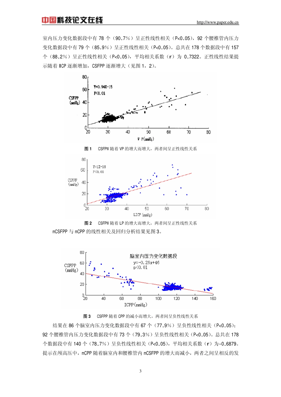 颅高压时脑脊液脉动压与颅内灌注压_第3页