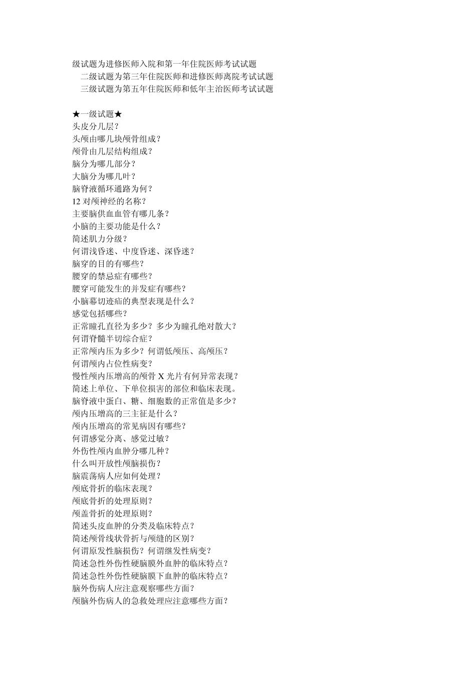 神经外科试题[1]_第1页