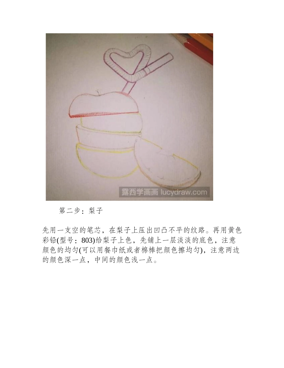 水果彩铅画教程彩铅画教程_第2页