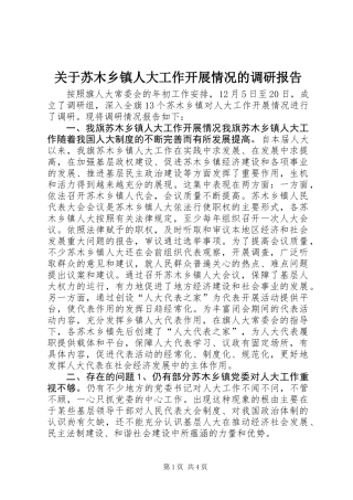 关于苏木乡镇人大工作开展情况的调研报告 (2)