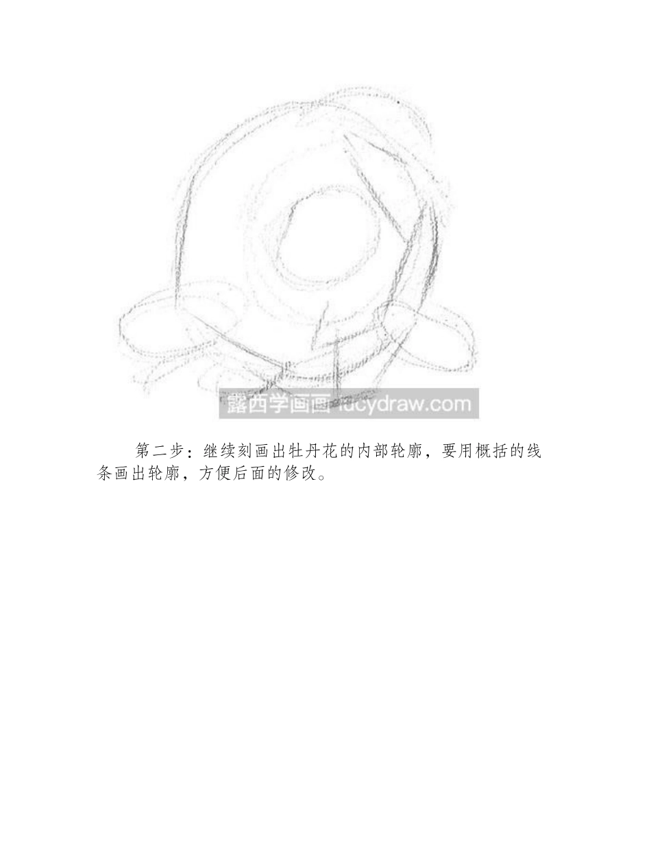 素描教程-如何绘制牡丹花素描教程_第2页