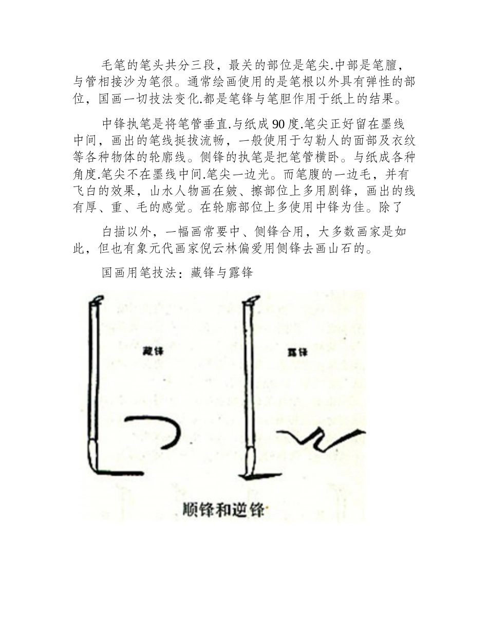 史上最全的国画用笔技法工笔画教程_第2页