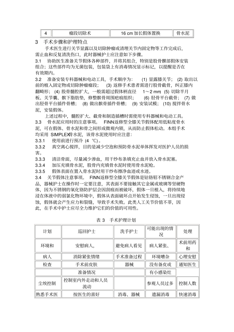 FINN返修型旋转绞链式全膝关节置换术的手术配合_第2页