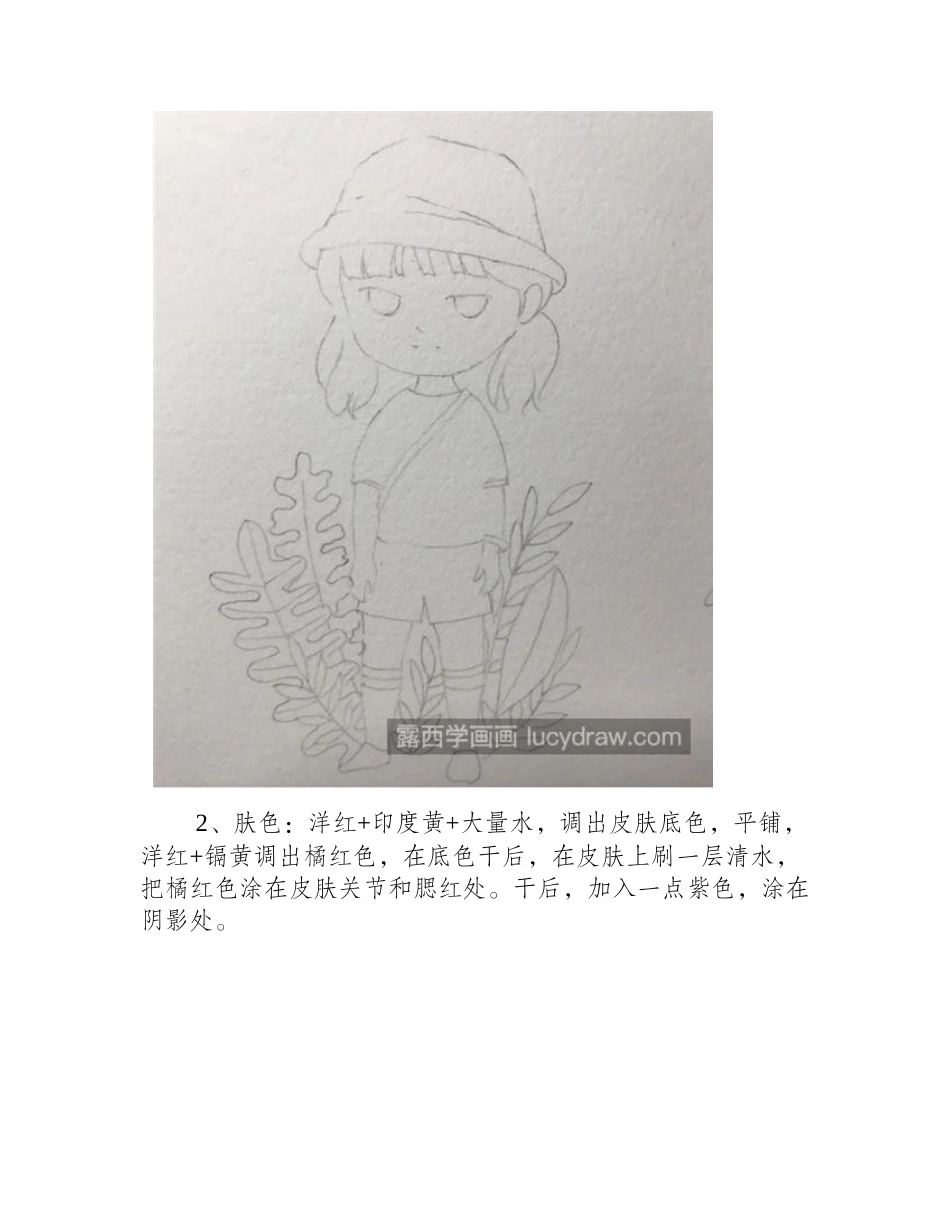 水彩萌娃怎么画_具体的绘画步骤有几步_水彩画教程_第2页