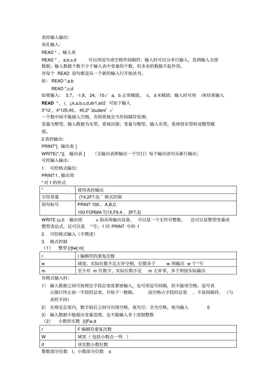 FORTRAN程序设计复习要点_第3页