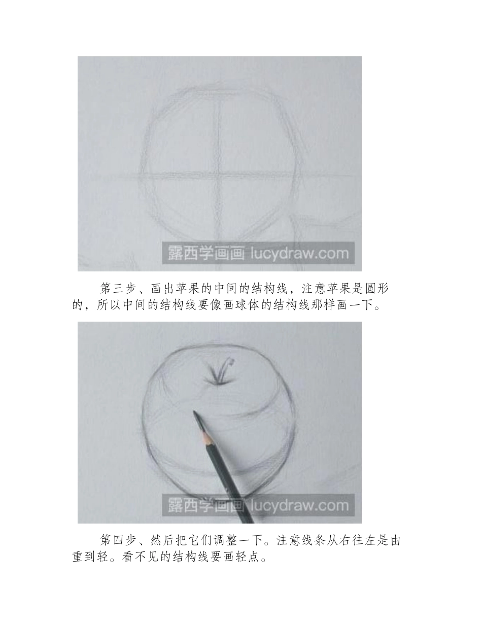 素描教程：教你画苹果素描教程_第2页