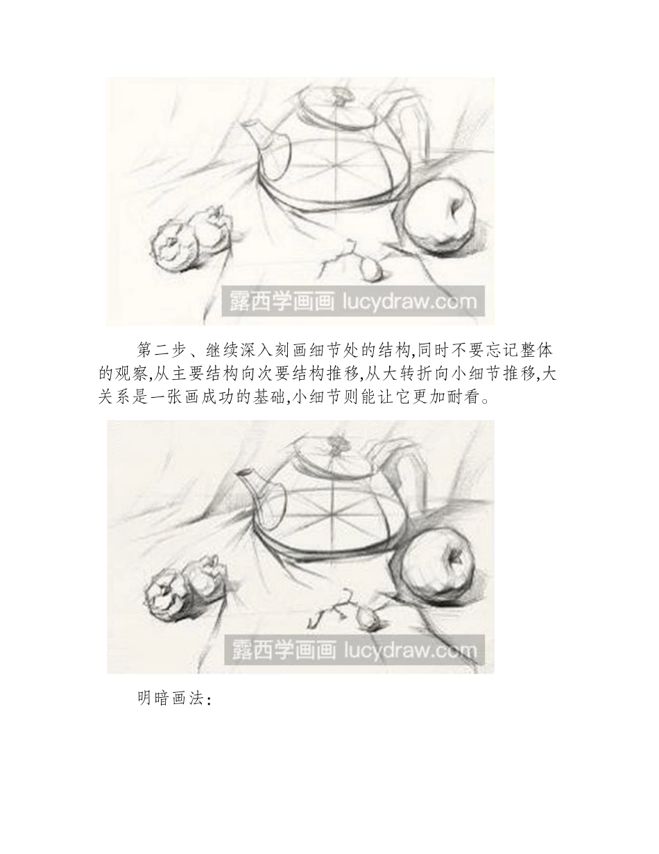 素描教程：教你画静物组合素描教程_第2页