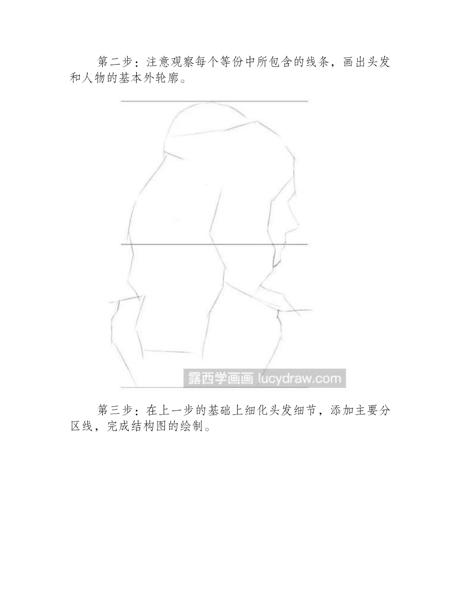 素描教程：怎么画女神的头发_素描教程_第2页