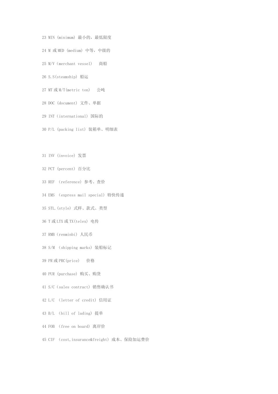 外贸物流中一些常见英文的缩写_第2页