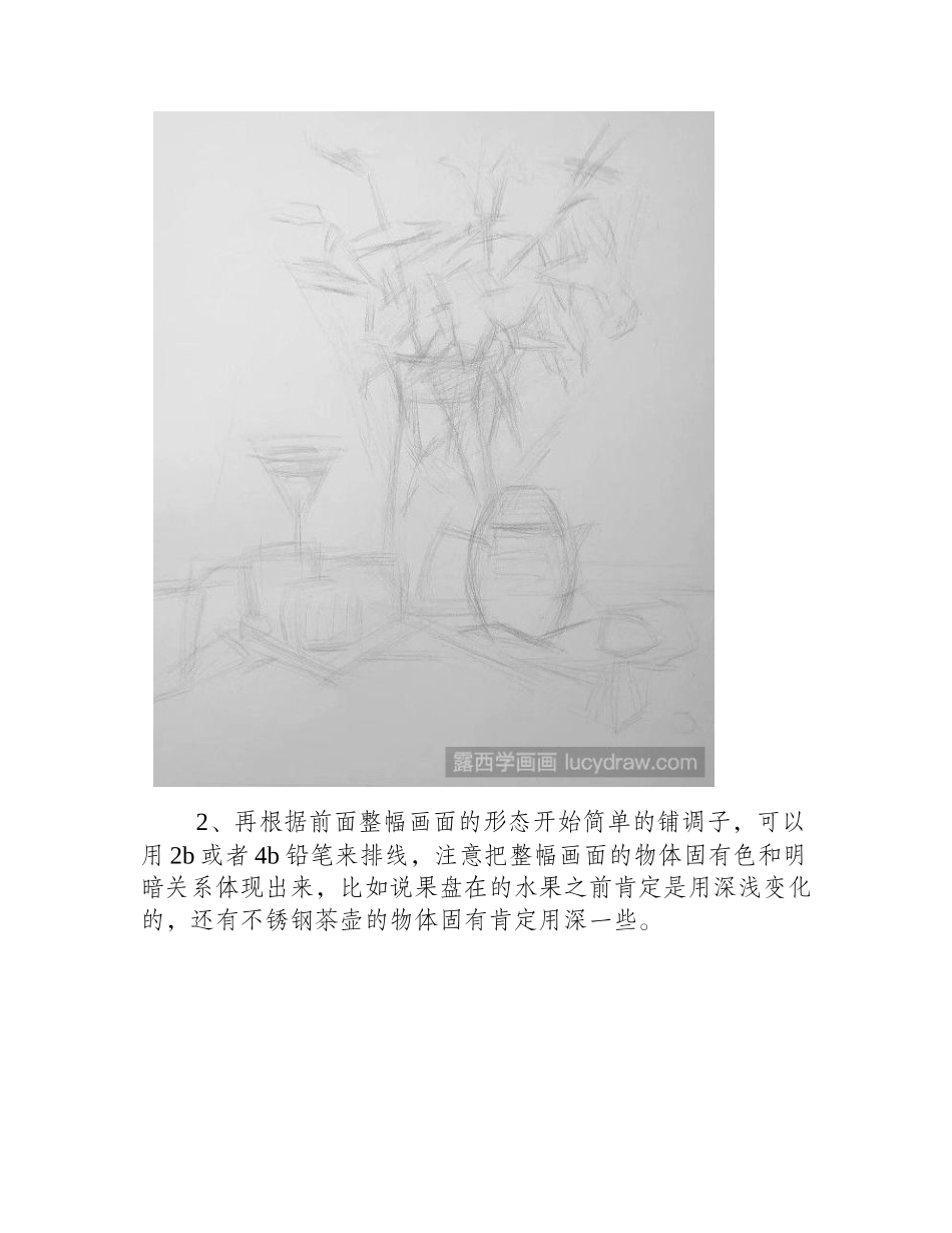 素描静物花卉怎么画_素描教程_第2页