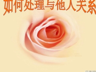 如何和别人处理好关系