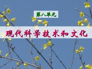 九下历史第八单元（17-19课）