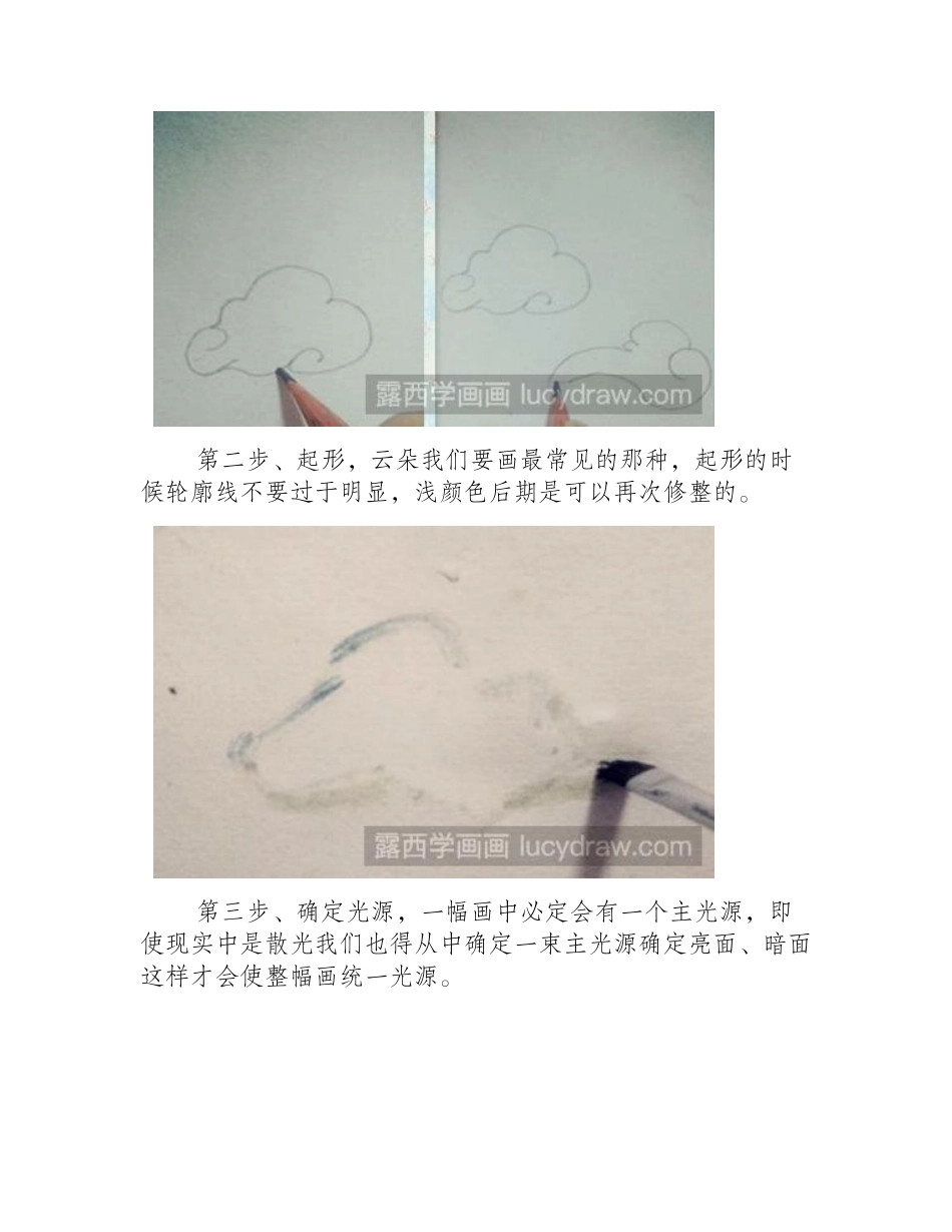 水彩画教程：教你画云朵水彩画教程_第2页