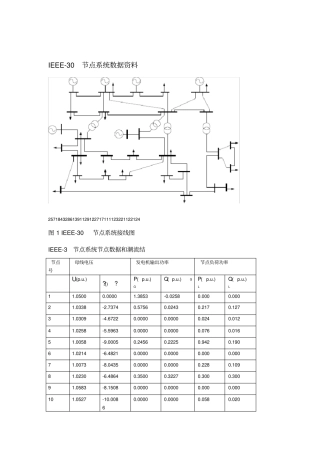 IEEE-30节点全套数据