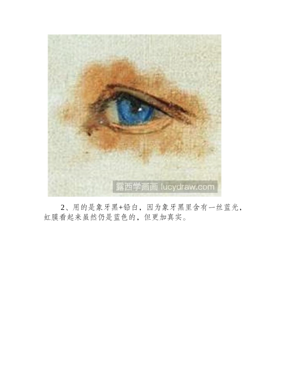 人物眼睛怎么画_如何用油画来刻画_油画教程_第2页