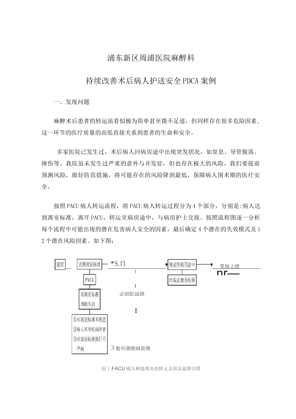 复苏室转运交接PDCA(1)_第1页