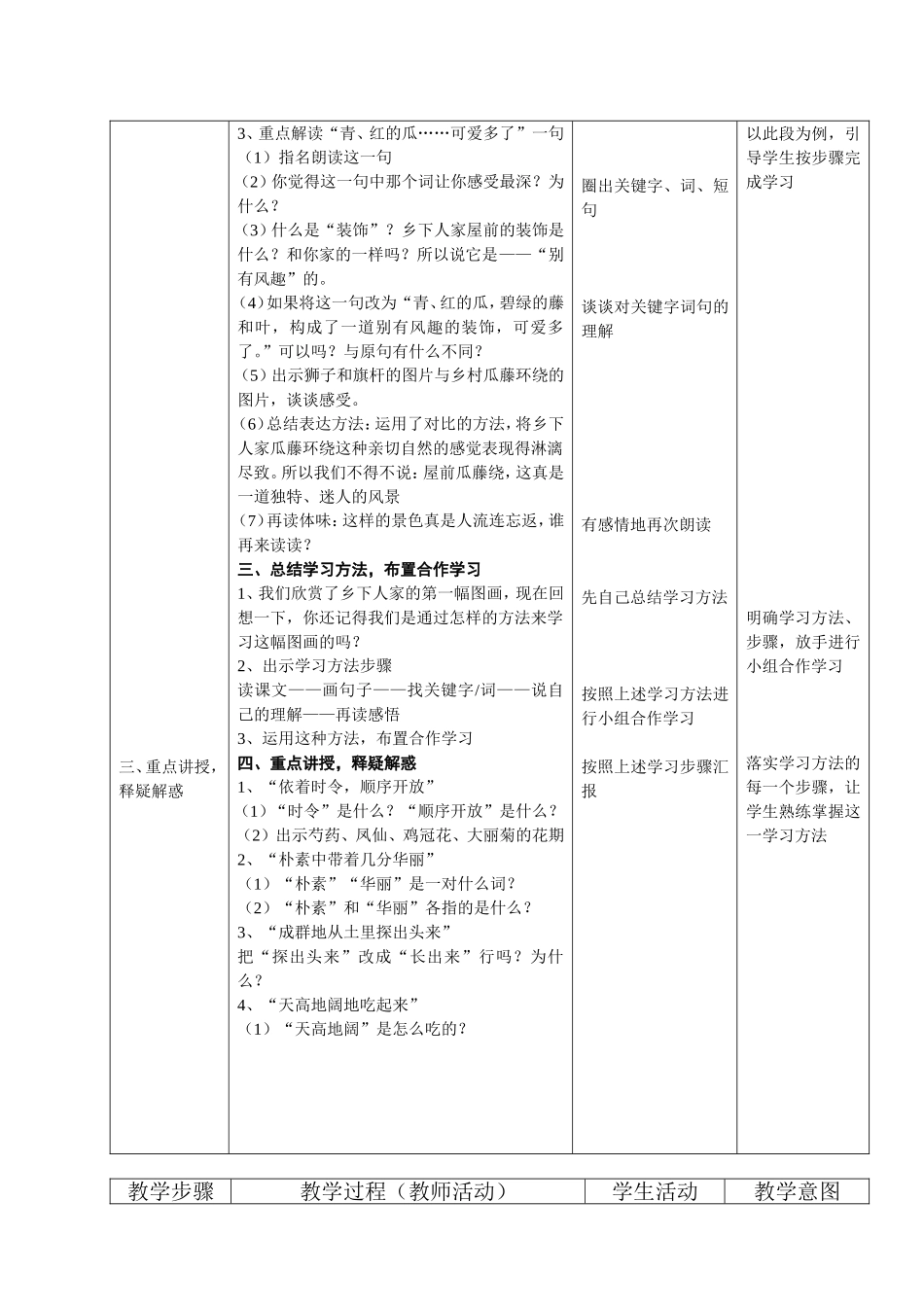 四下—乡下人家教案_第2页