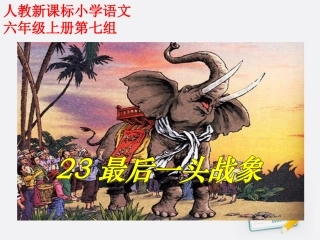 六年级语文最后一头战象1课件人教新课标版