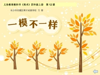 四年级美术《一模不一样》