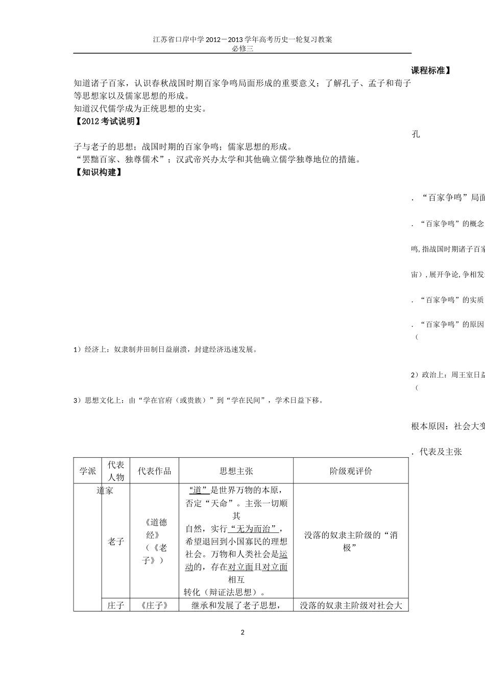 中古传统文化主流思想教案_第2页
