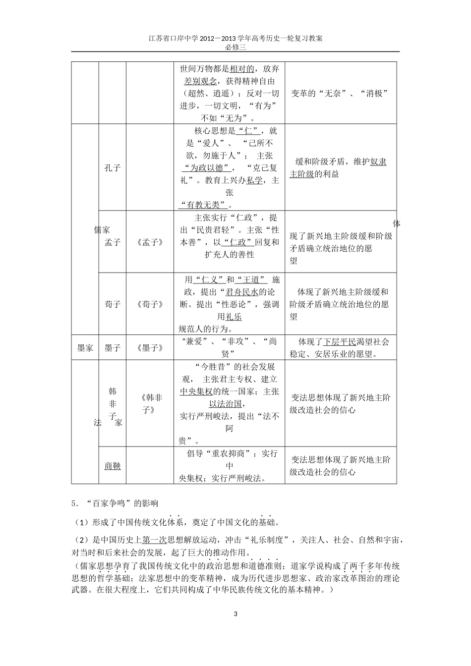 中古传统文化主流思想教案_第3页