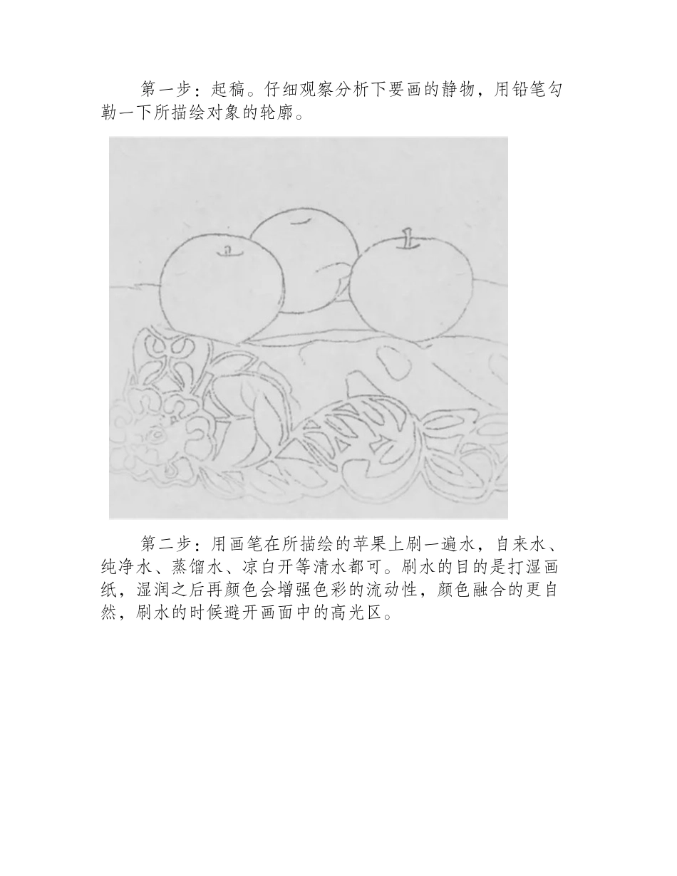 苹果水彩画教程水彩画教程_第2页
