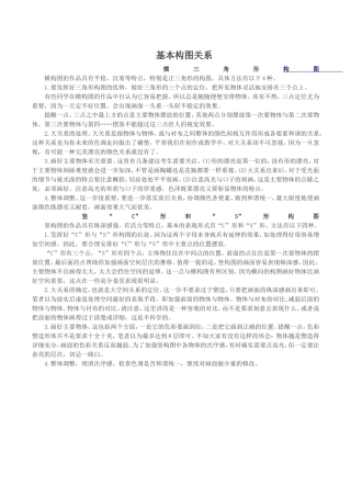 基本构图关系