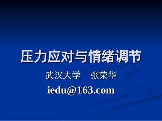 压力应对与情绪调节