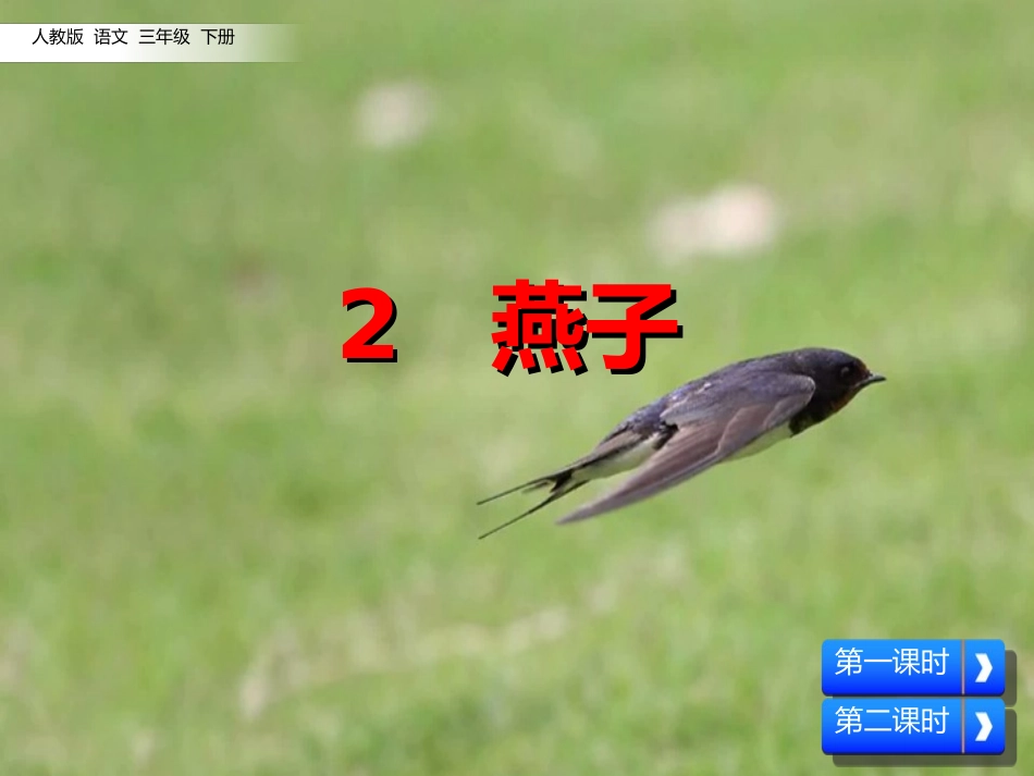 人教2011版小学语文三年级下册燕子_第3页