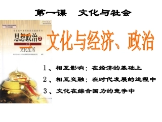文化与政治、经济(修改)