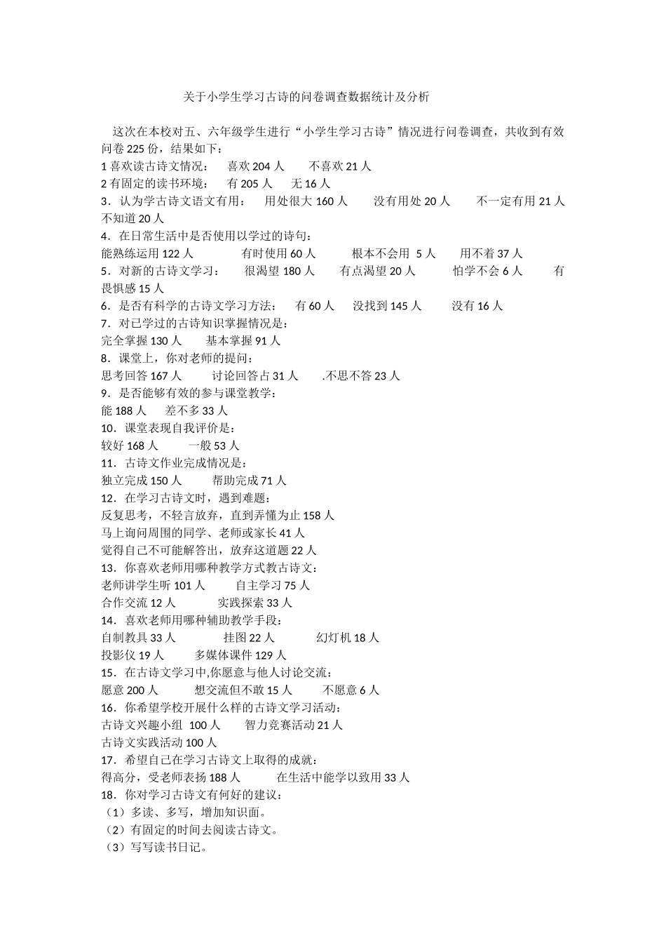 小学高年级古诗词问卷调查表_第2页