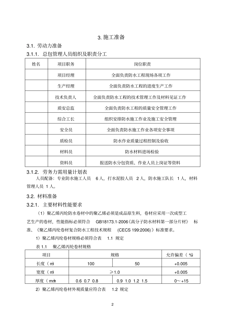 k消防水池、集水坑防水施工方案_第2页