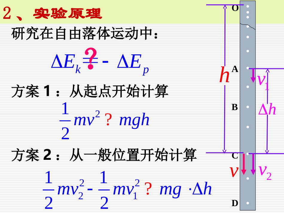 高一物理《验证机械能守恒定律》课件_第3页