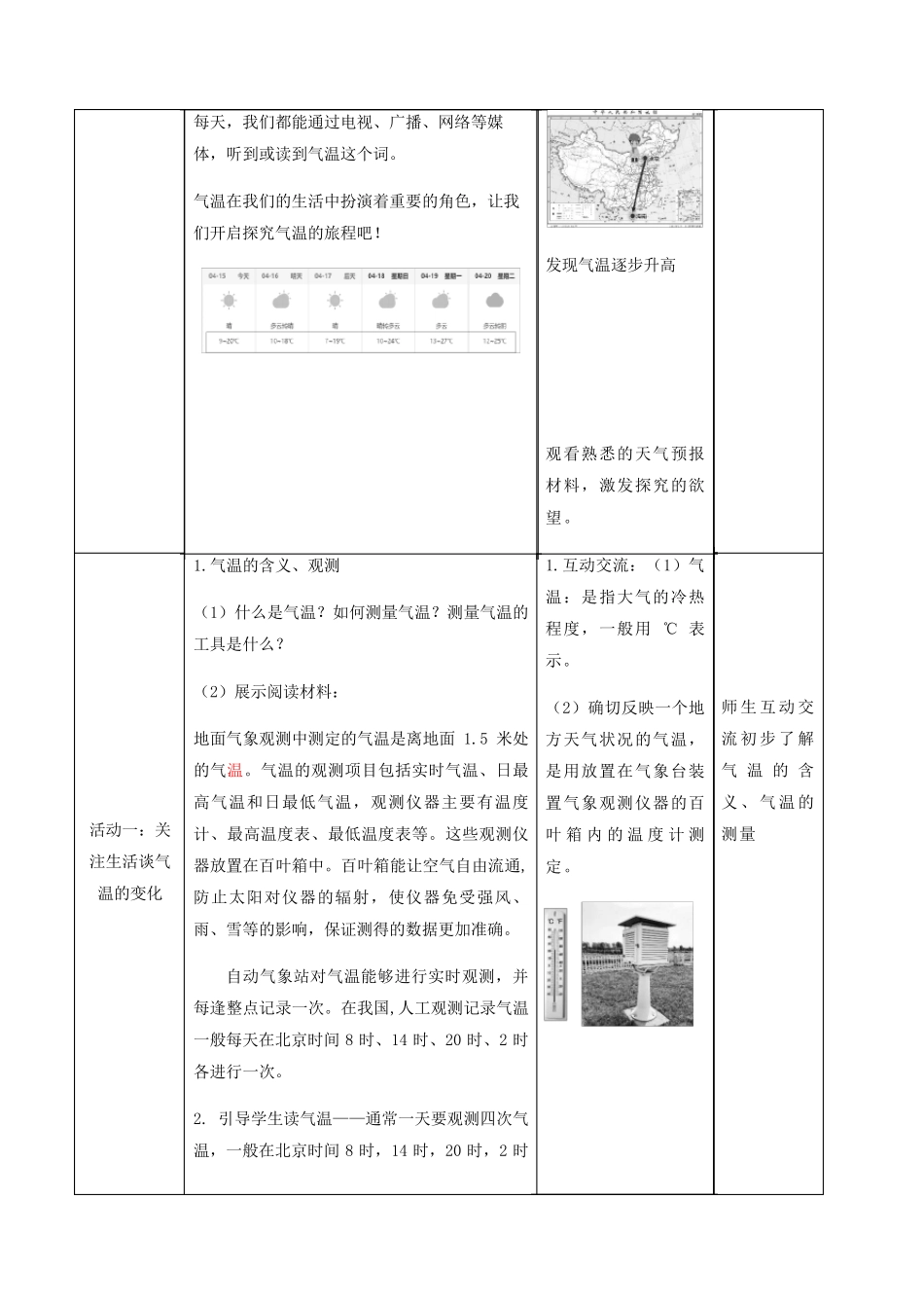 三章第二节《气温的变化与分布》精品教案+练习题(含答案) _第2页