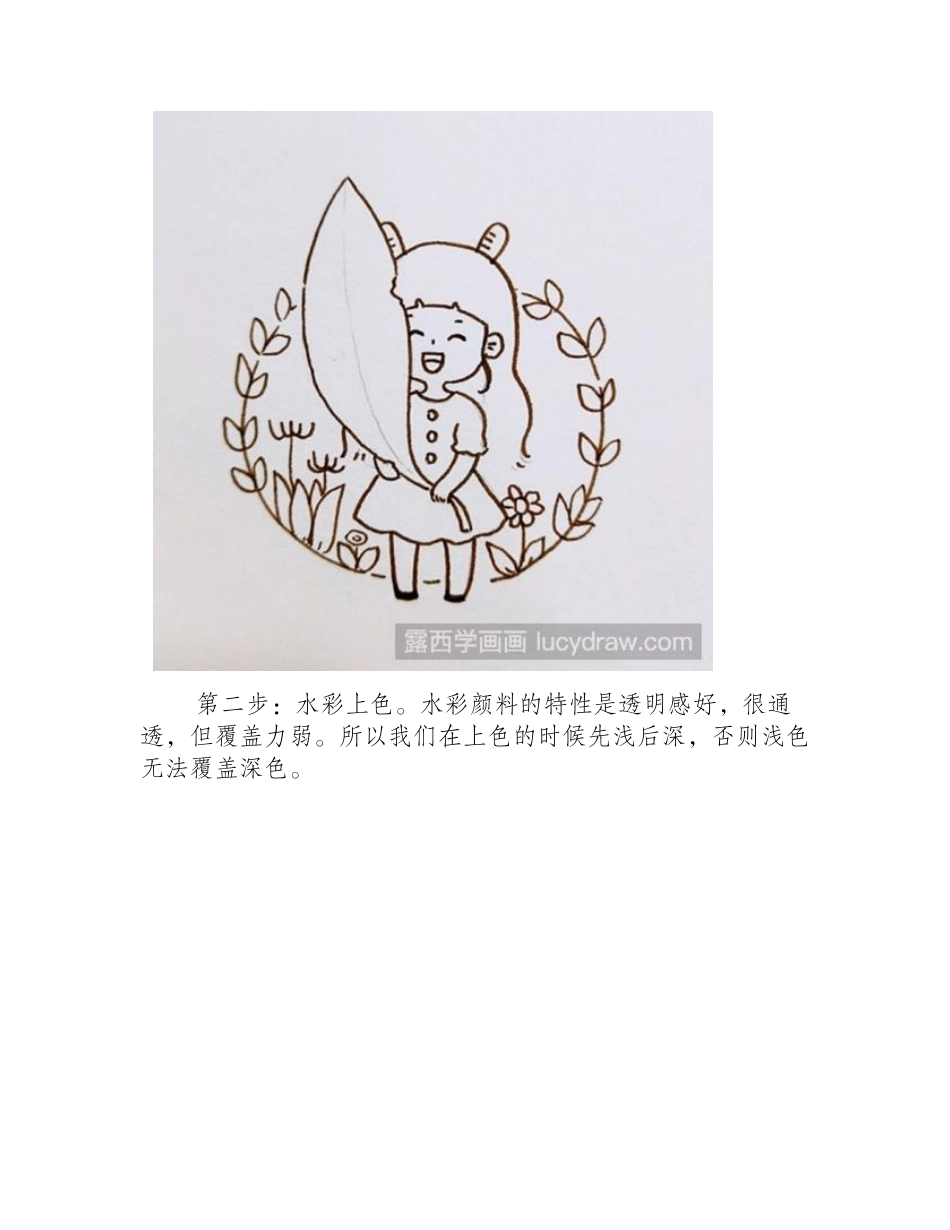 森系小清新水彩画教程水彩画教程_第2页