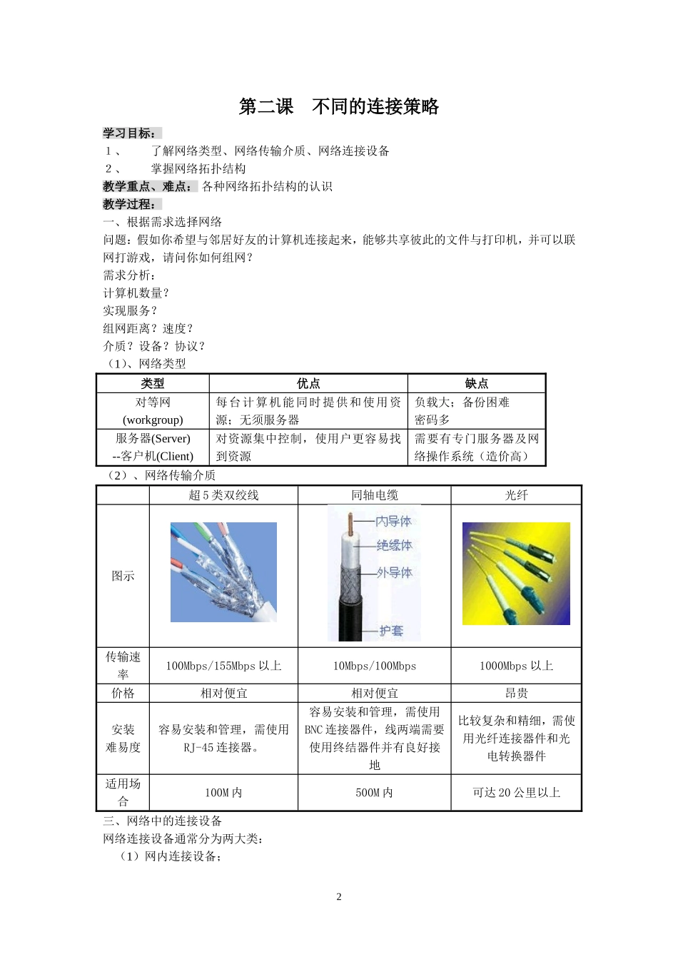 《网络技术应用》全套教案_第2页