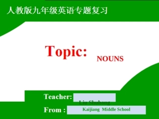 关于名词的整理和复习修改+3