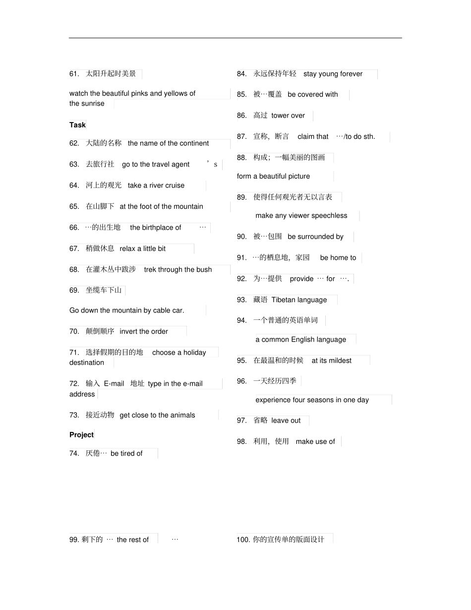 M2Unit2重点词组语法及相应练习题含答案解析_第3页