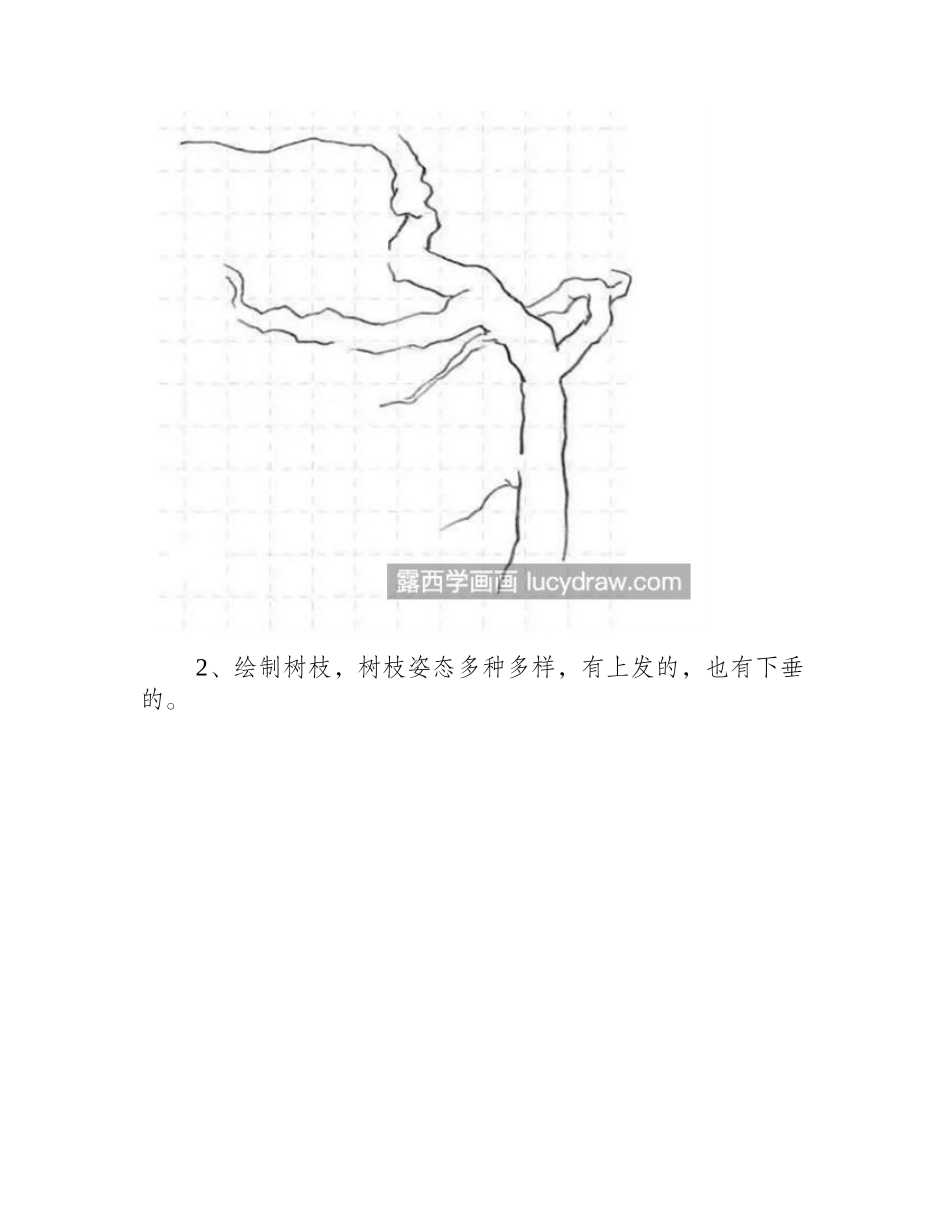 松树和柳树怎么画_常见的树的画法是什么_钢笔画教程_第2页