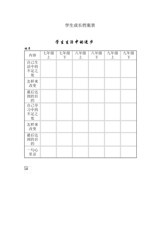 学生成长档案表 (2)