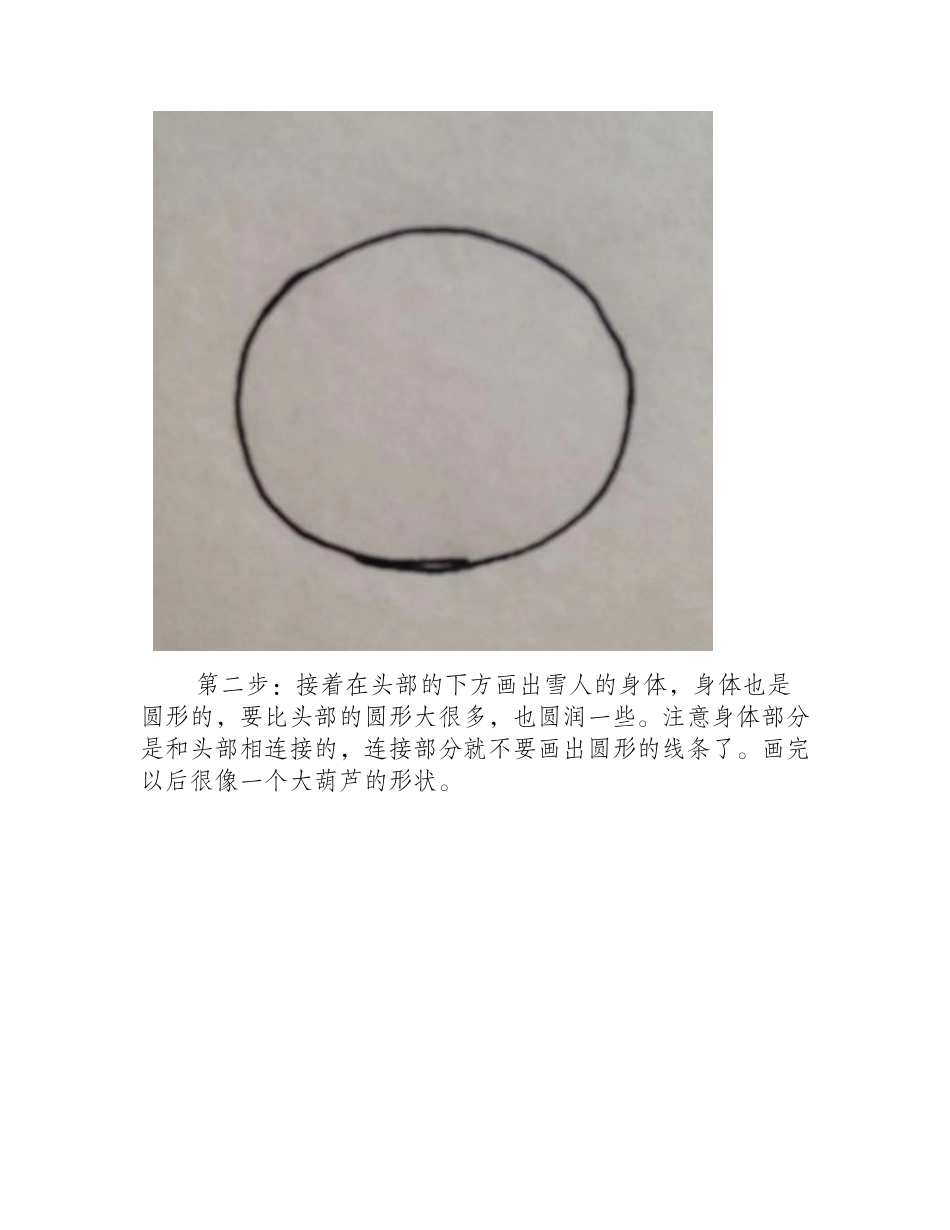 圣诞节雪人简笔画教程简笔画教程1_第2页