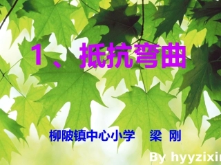抵抗弯曲集体备课修订版